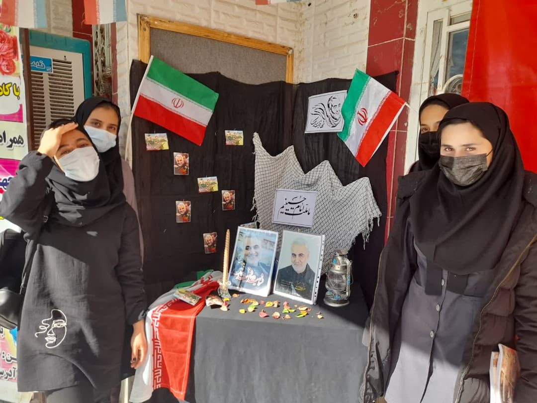 مراسم سالگردشهادت حاج قاسم سلیمانی دبیرستان نوریه الرسول